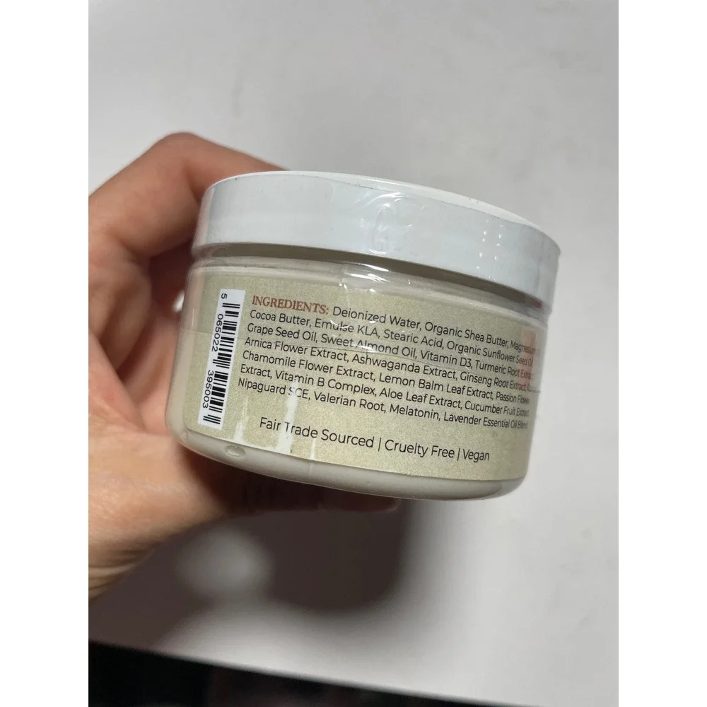 Sister Yoni Magnesium Sleep Cream Unisex 4oz Lavender Melatonin Valerian Relax